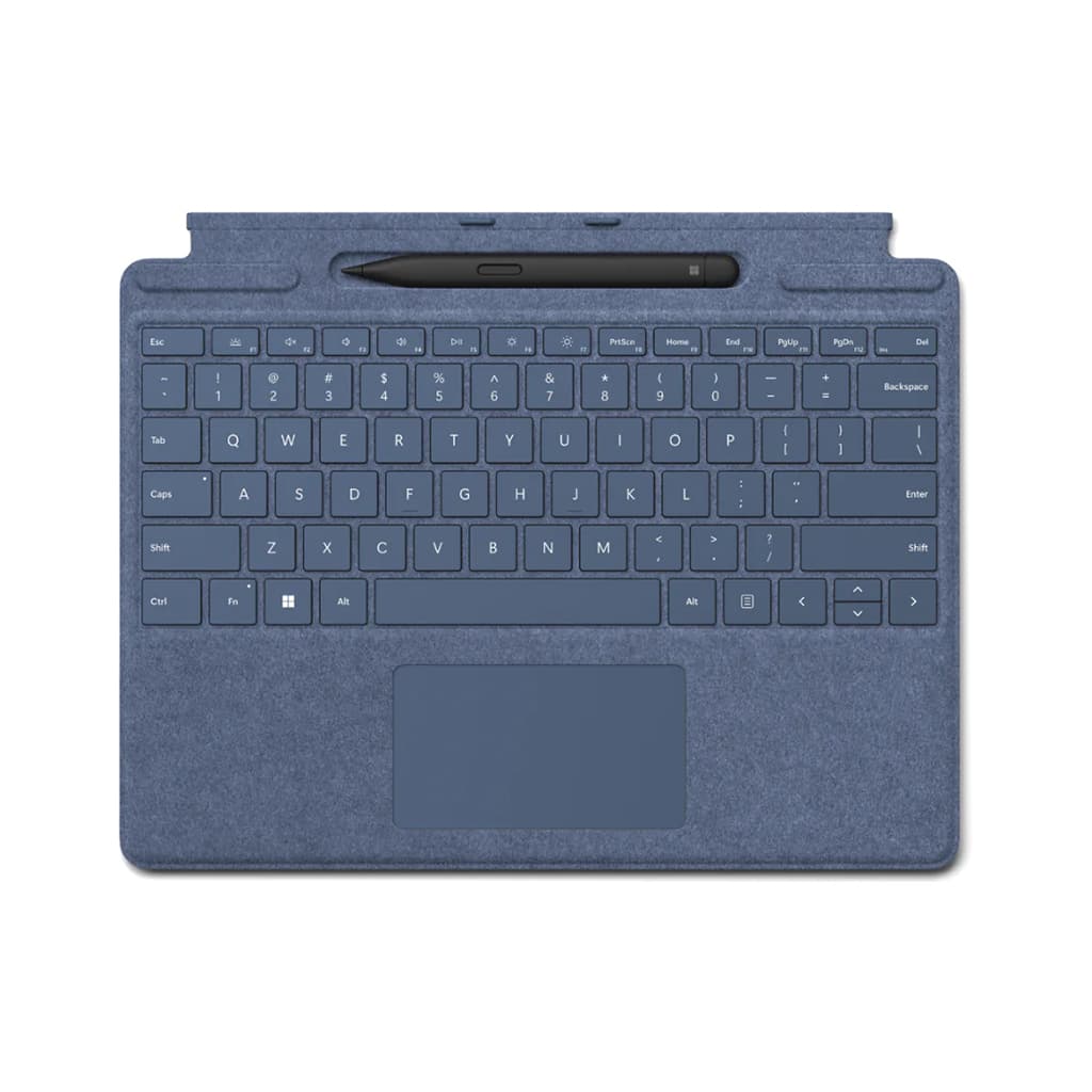 کیبورد مایکروسافت سرفیس پرو (8تا11) سیگنیچر مدل MICROSOFT SURFACE PRO SIGNATURE به همراه قلم SLIM PEN2 رنگ آبی