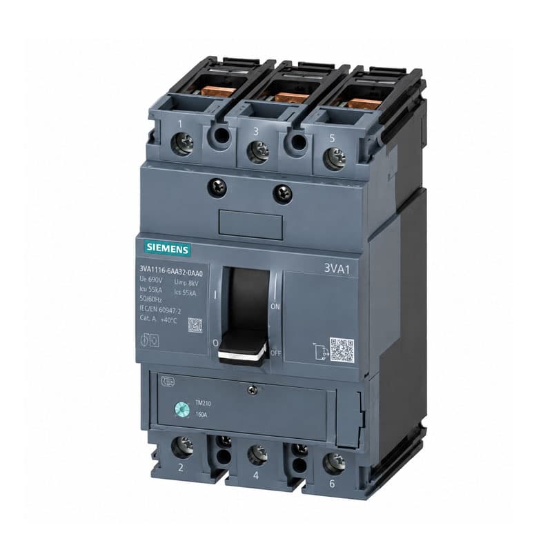 کلید اتوماتیک کامپکت 200 آمپر زیمنس مدل 3VJ1220-5DB32-0AA0