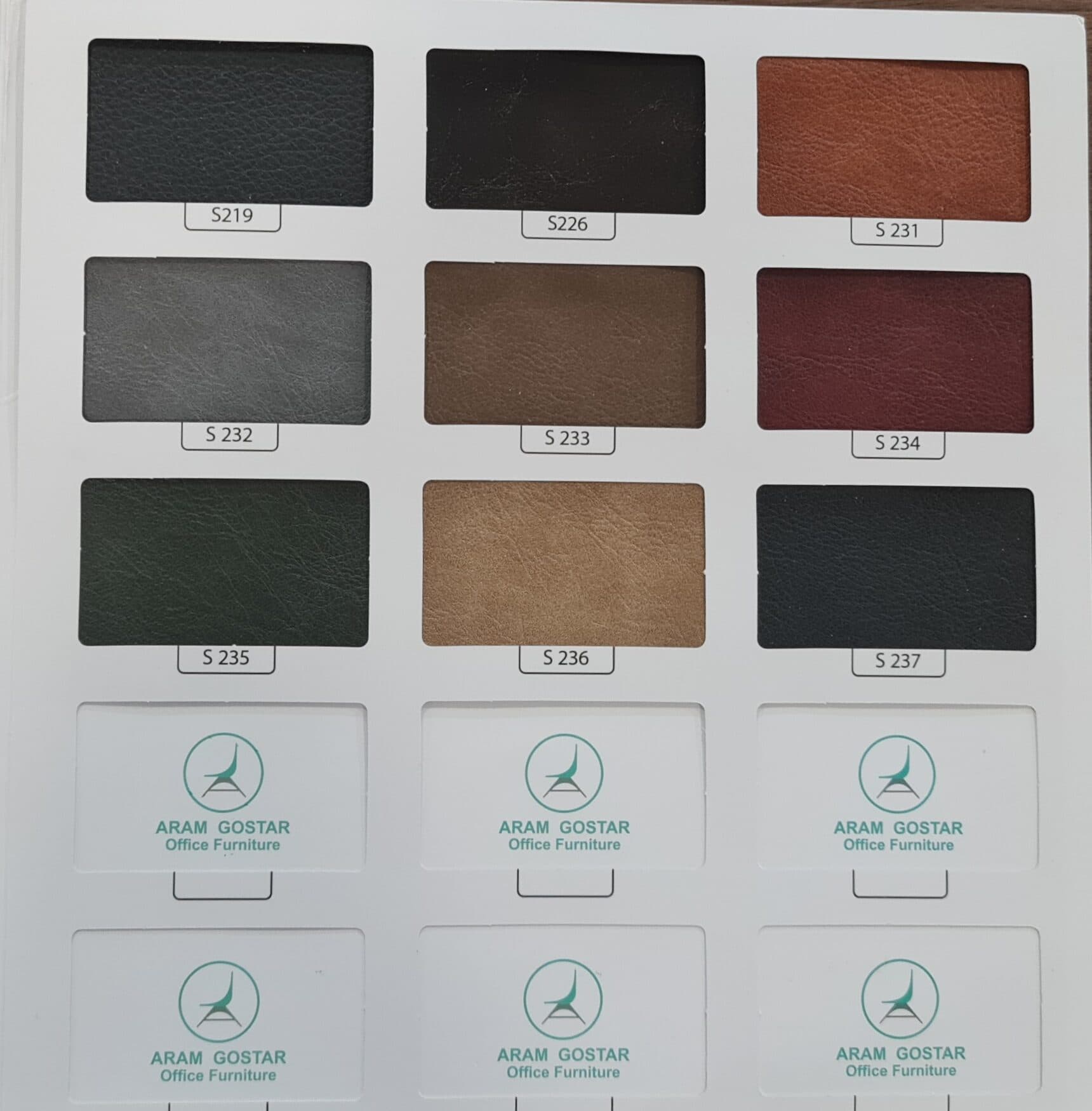 مبل اداری دونفره زیما آرام گستر مدل 540B200 — تصویر ۱۰