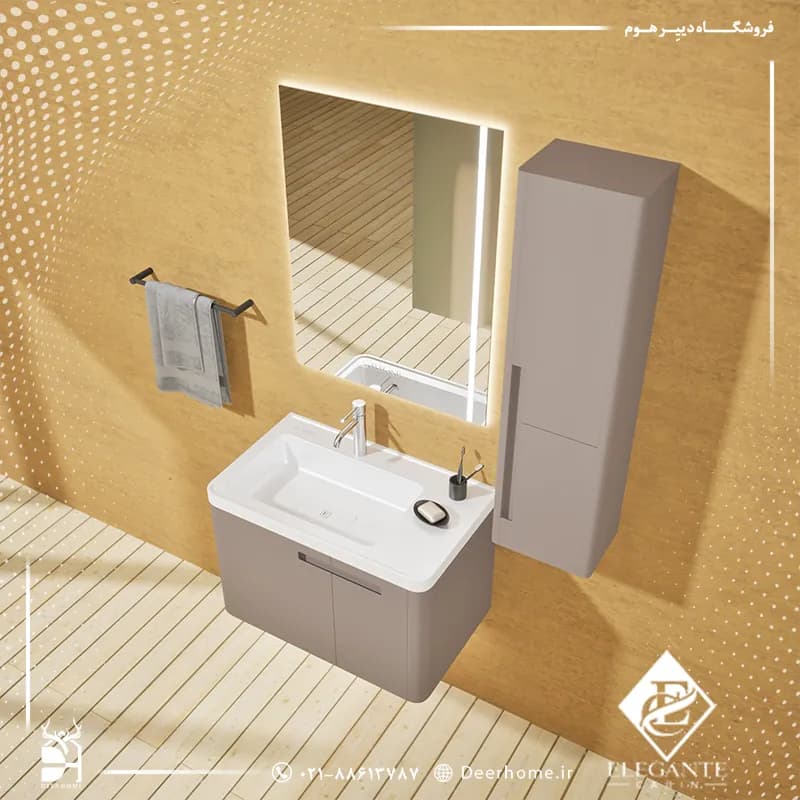 روشویی کابینتی الگانته مدل E192 — تصویر ۴