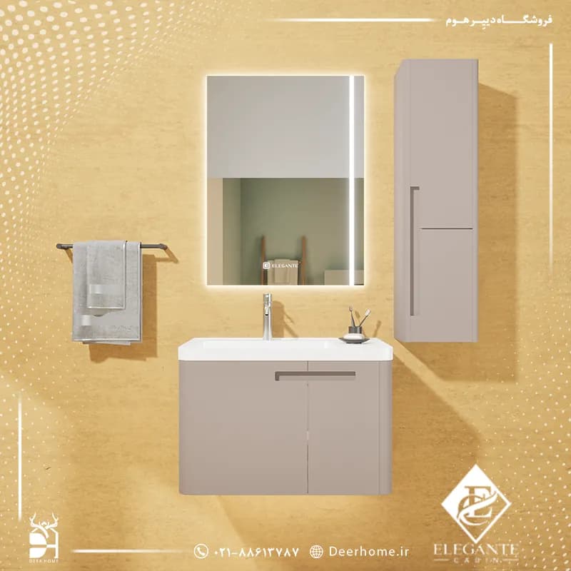 روشویی کابینتی الگانته مدل E192 — تصویر ۳