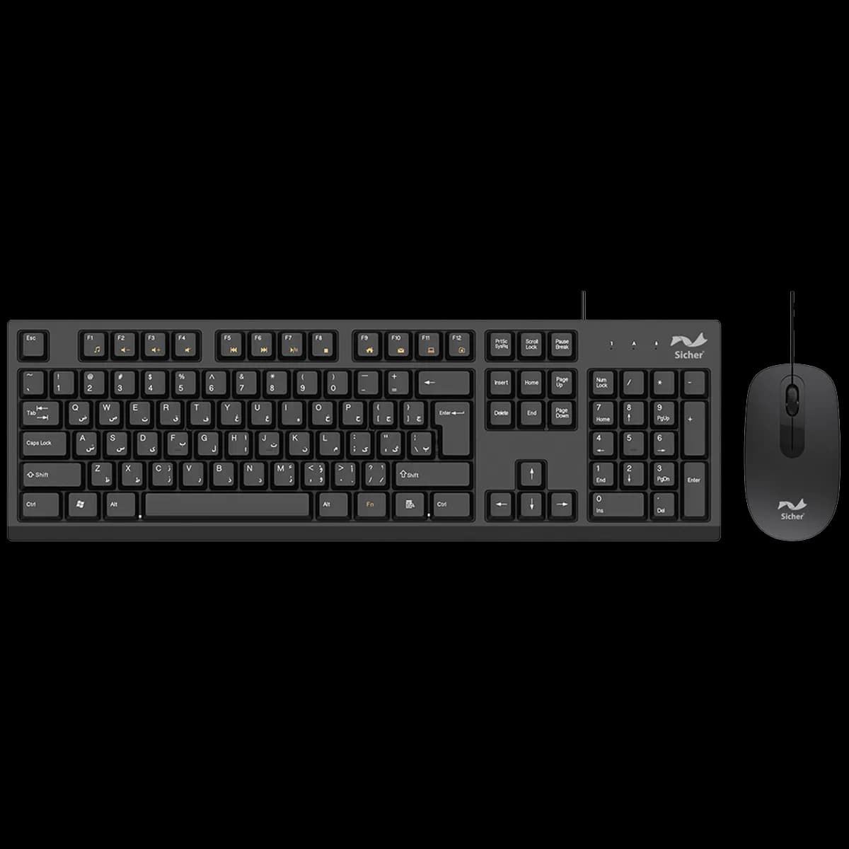 کیبورد و ماوس با سیم زیچر مدل Sicher KB140