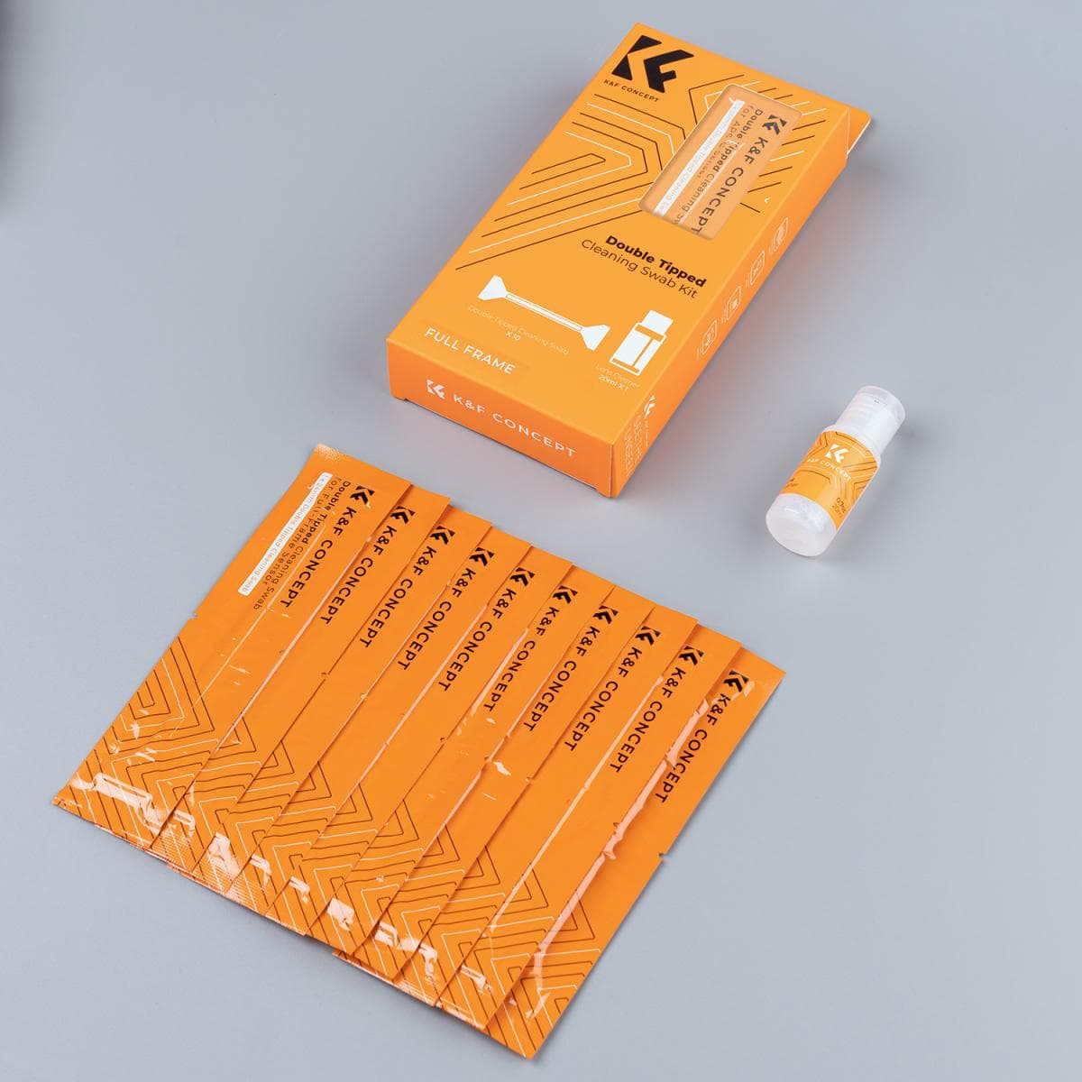 کیت تمیز کننده دو سر سنسور K&F Concept 10pcs Kit Double-Tipped Full Frame Sensor Cleaning Swabs SKU.1965 — تصویر ۳