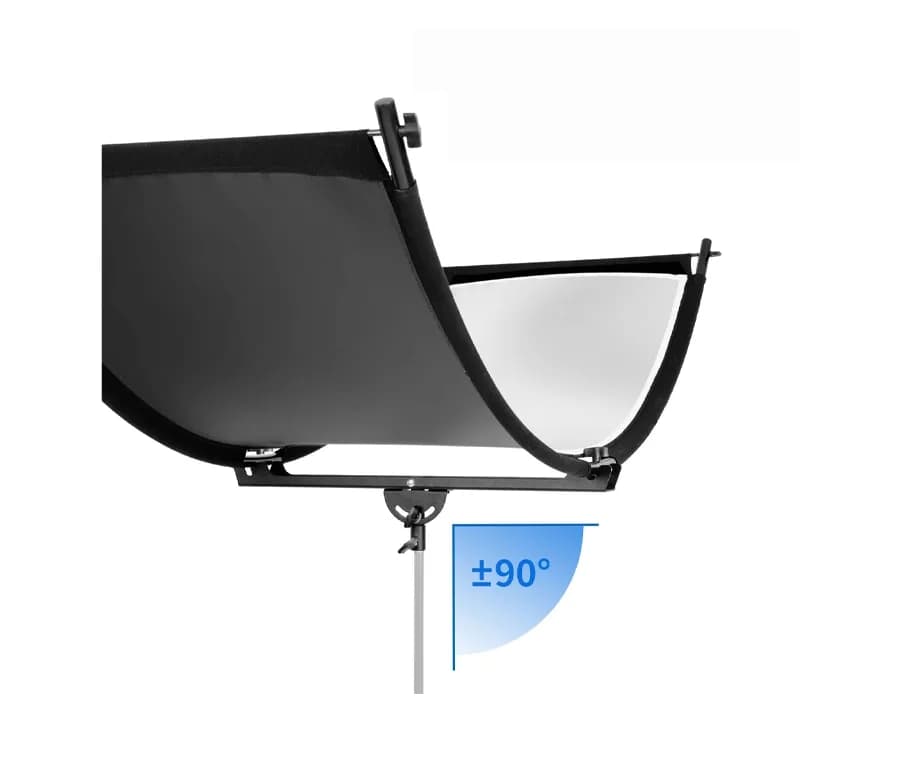 رفلکتور عکاسی خمیده 4 کاره OVOO سایز 60×180 سانتی متر U-Shape Curved Light Reflector — تصویر ۱۰
