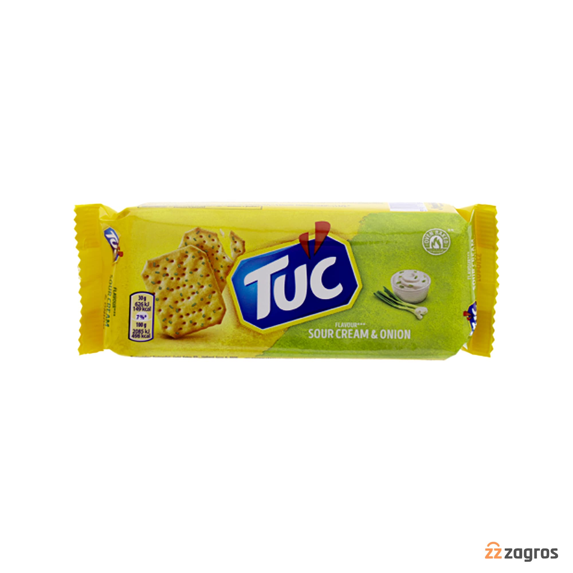 کراکر توک Tuc با طعم پیاز و خامه ترش 100 گرم — تصویر ۲