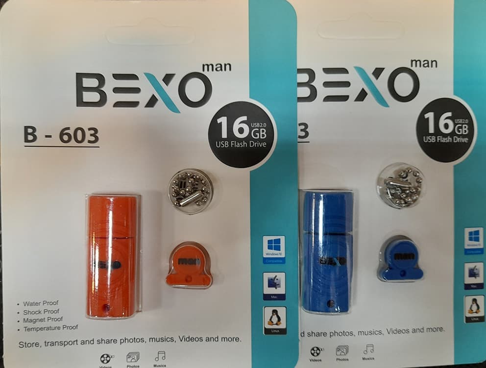 فلش مموری بکسو مدل B-603 ظرفیت 16 گیگابایت USB 2.0 طرحدار بدنه سیلیکونی — تصویر ۲