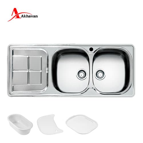 سینک ظرفشویی فانتزی توکار اخوان کد 145