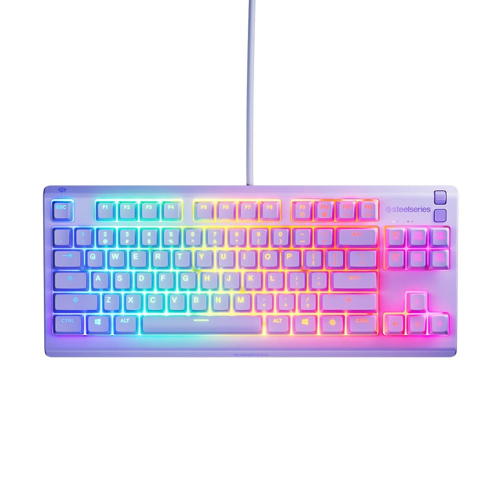 کیبورد SteelSeries Apex 3 TKL Lavender — تصویر ۹