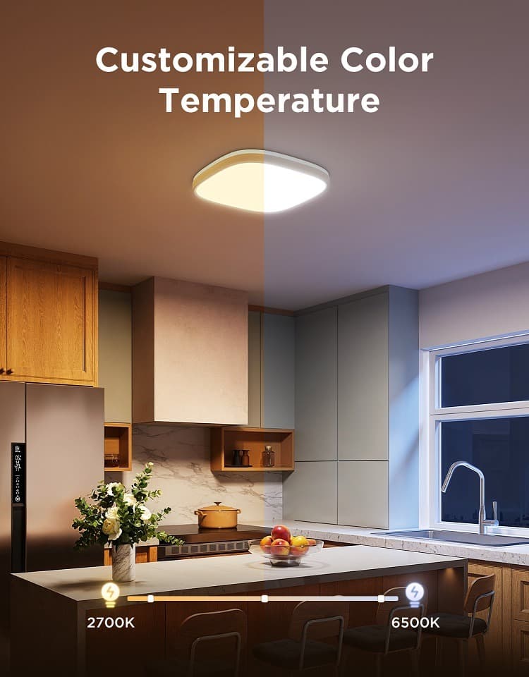 چراغ سقفی هوشمند 30 سانتی Govee Smart Square Ceiling Light H80A4 — تصویر ۱۲