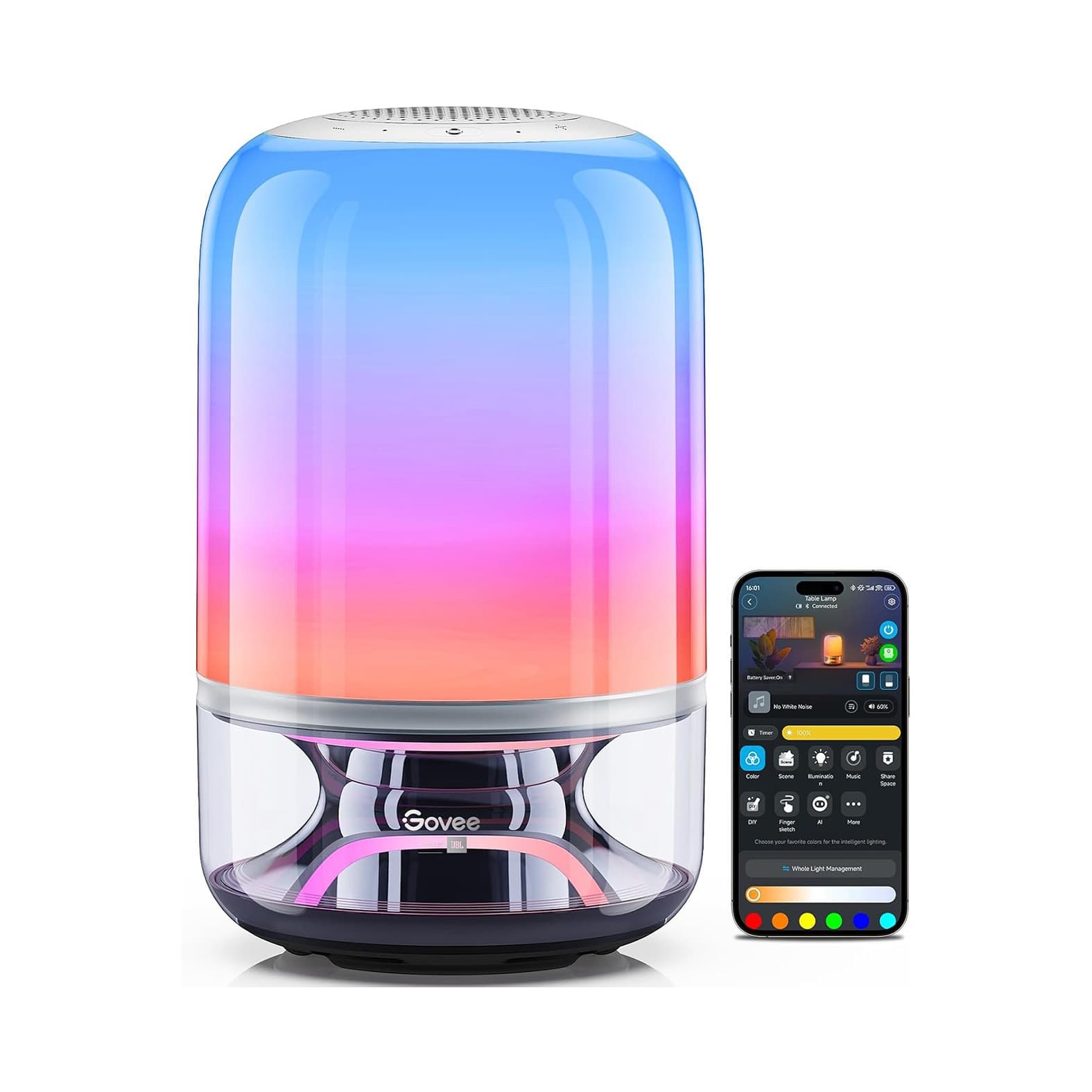 چراغ هوشمند رومیزی Govee Table Lamp 2 Pro x Sound by JBL H6020 — تصویر ۶