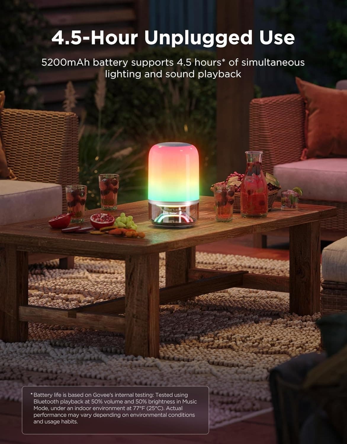 چراغ هوشمند رومیزی Govee Table Lamp 2 Pro x Sound by JBL H6020 — تصویر ۳