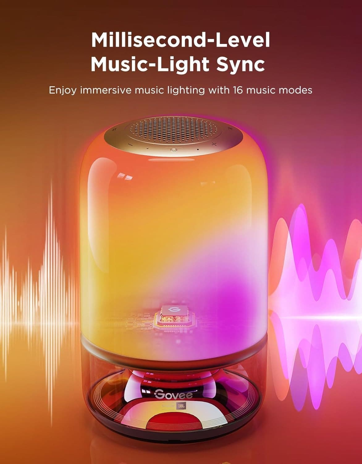 چراغ هوشمند رومیزی Govee Table Lamp 2 Pro x Sound by JBL H6020 — تصویر ۵
