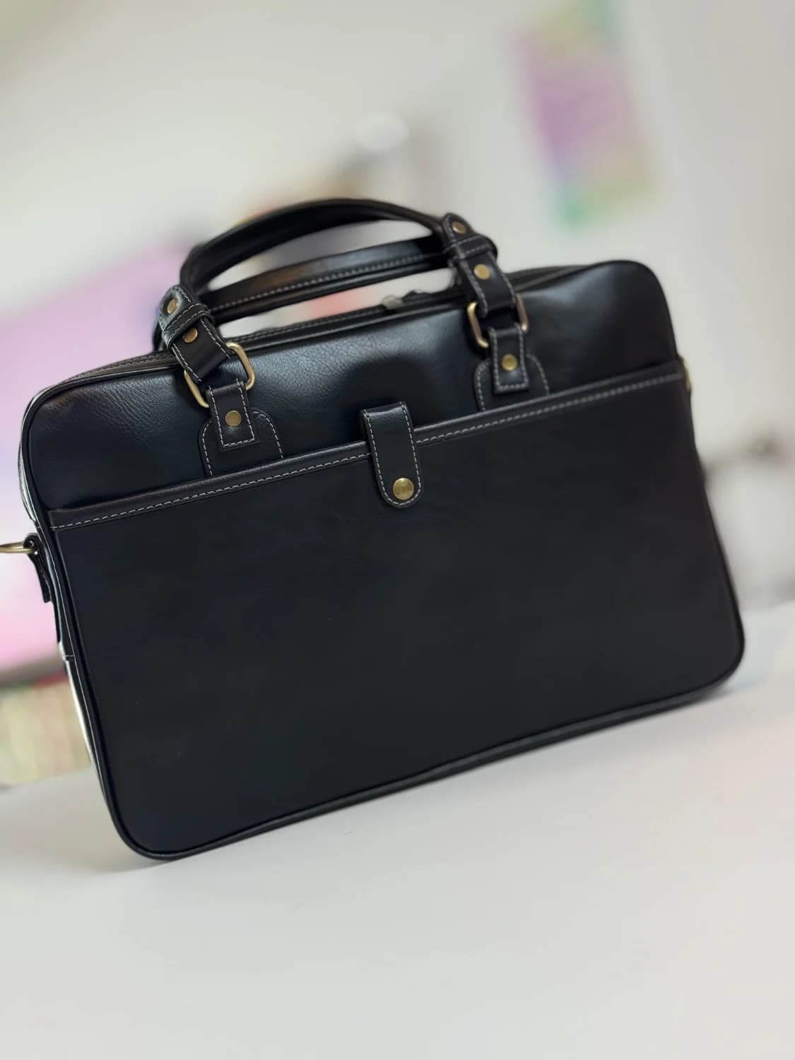 کیف دستی اداری چرم مصنوعی 1261 — تصویر ۹