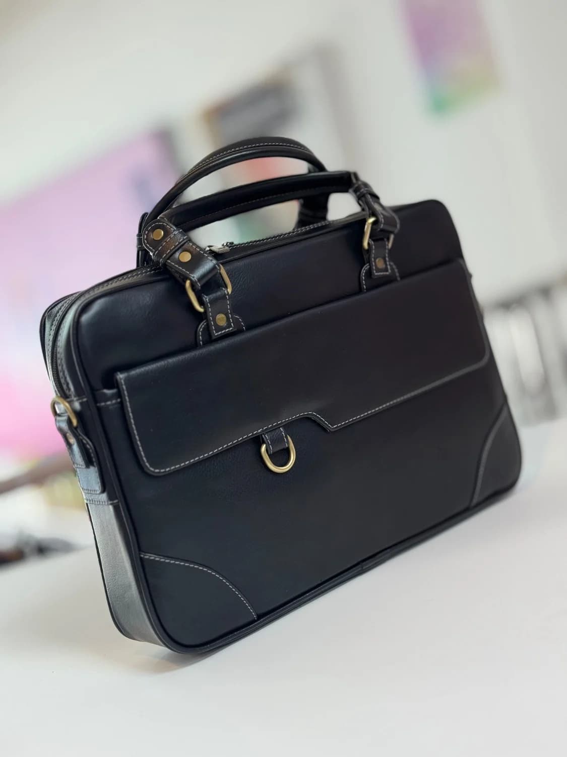 کیف دستی اداری چرم مصنوعی 1261 — تصویر ۸