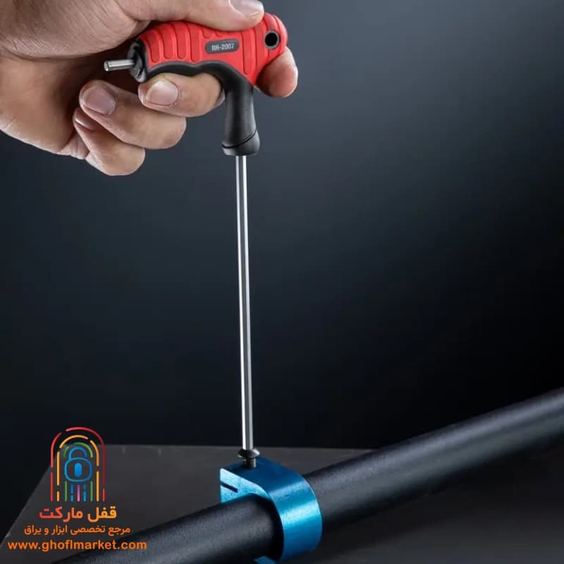 آچار آلن دسته تی 4 میلیمتر رونیکس مدل RH-2007 — تصویر ۴
