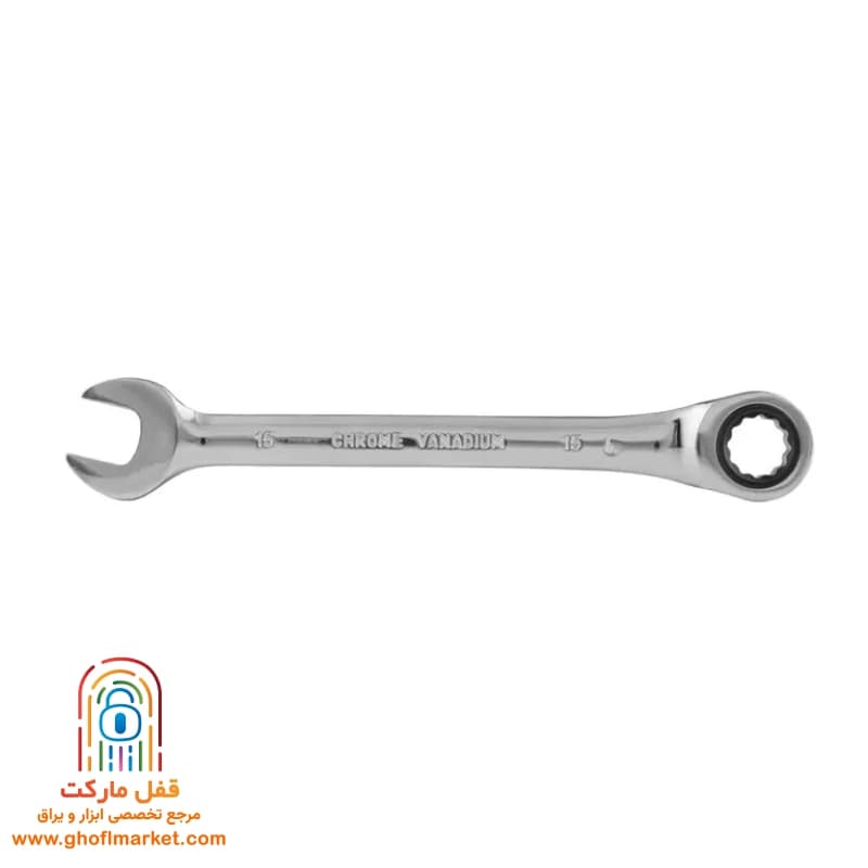 آچار یک سر جغجغه یک سر تخت سایز 15 رونیکس مدل RH-2165