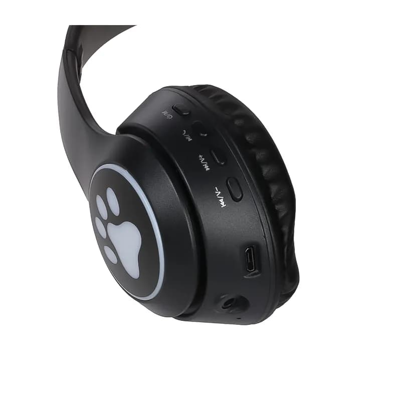 هدفون بی سیم عروسکی طرح CAT مدل MZ-023 – مشکی — تصویر ۹