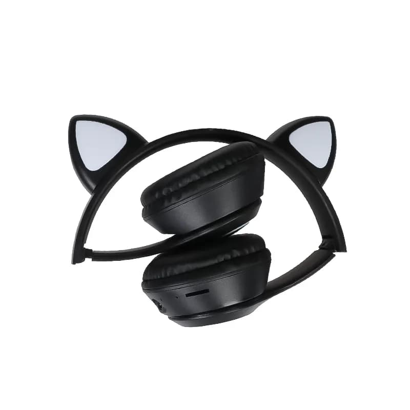 هدفون بی سیم عروسکی طرح CAT مدل MZ-023 – مشکی — تصویر ۸
