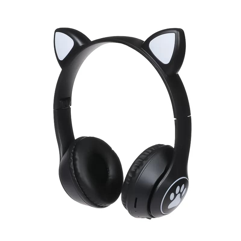 هدفون بی سیم عروسکی طرح CAT مدل MZ-023 – مشکی