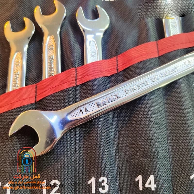 ست 8 عددی آچار یک سر تخت یک سر رینگ رونیکس مدل RH-2157 — تصویر ۲