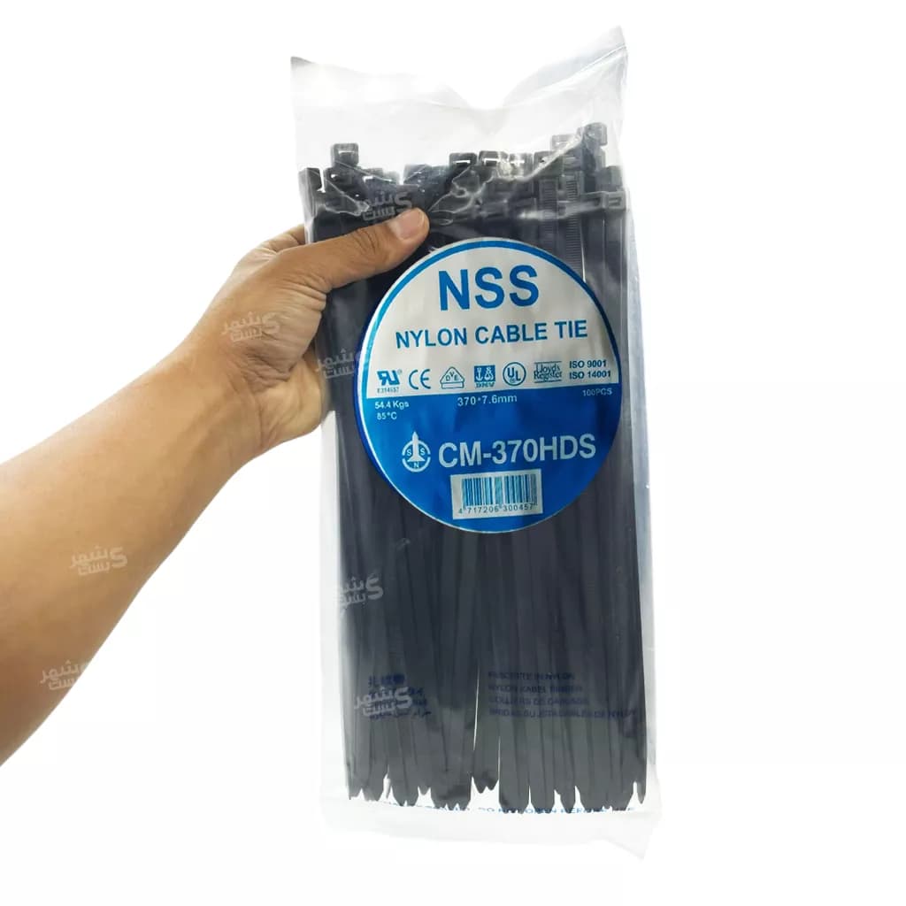 بست کمربندی پلاستیکی ان اس اس 37سانتیمتر عرض 7.6میلیمتر (NSS) — تصویر ۴