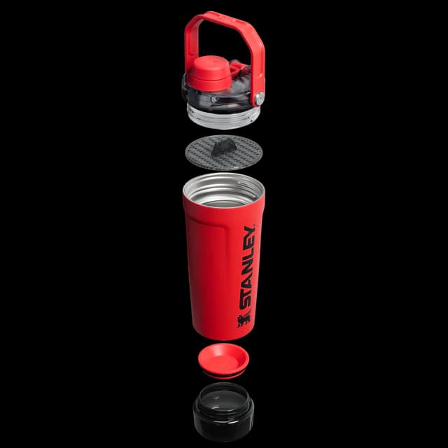 شیکر استنلی STANLEY ACTIVATE SHAKER BOTTLE مخزن دار (قرمز) — تصویر ۱۱