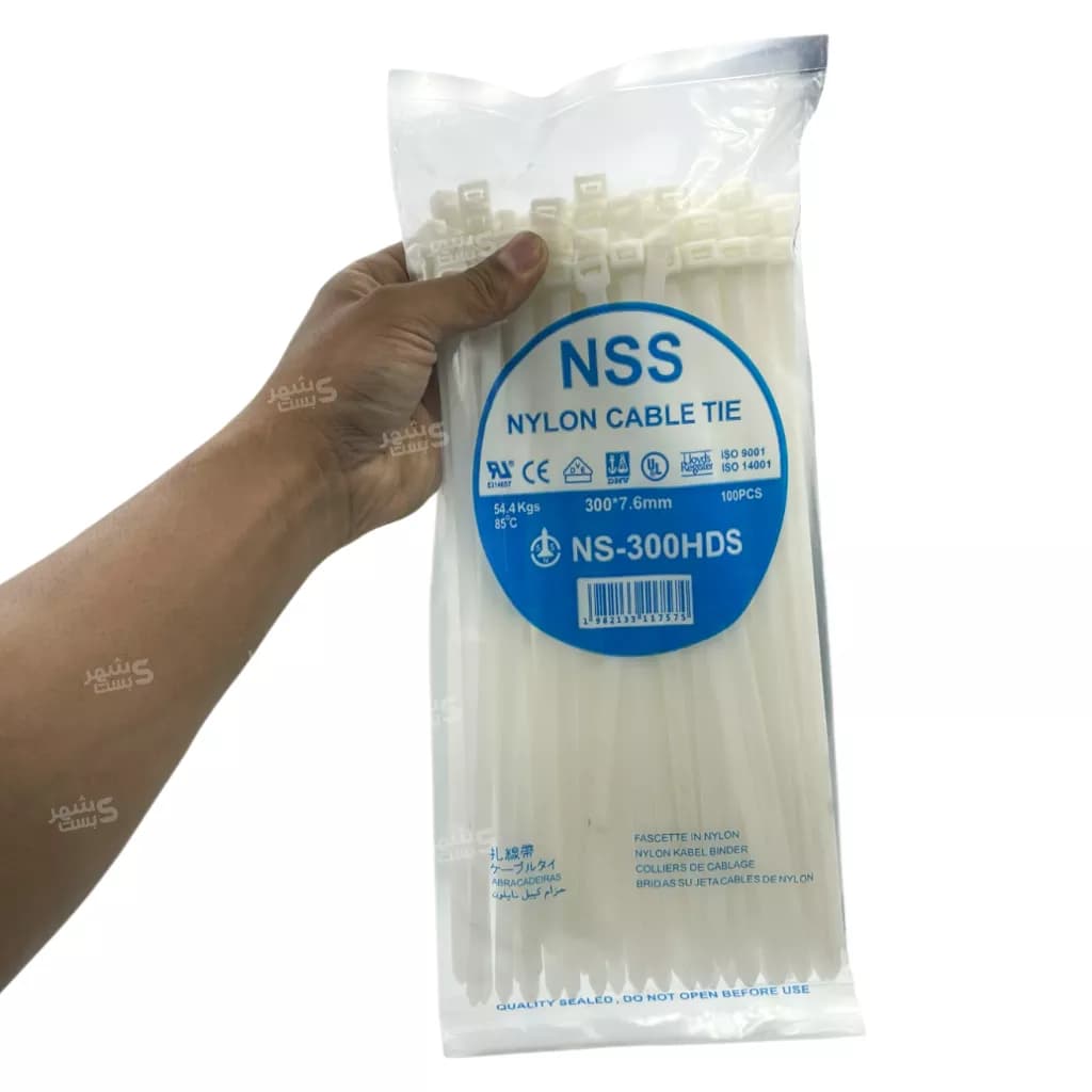 بست کمربندی پلاستیکی ان اس اس 30سانتیمتر عرض 7.6میلیمتر (NSS) — تصویر ۱۰