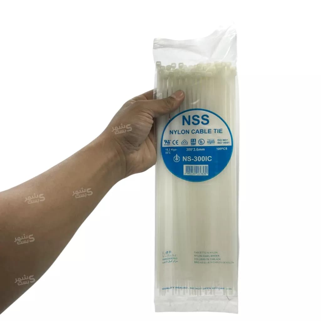 بست کمربندی پلاستیکی ان اس اس 30سانتیمتر عرض 3.6میلیمتر (NSS) — تصویر ۱۱