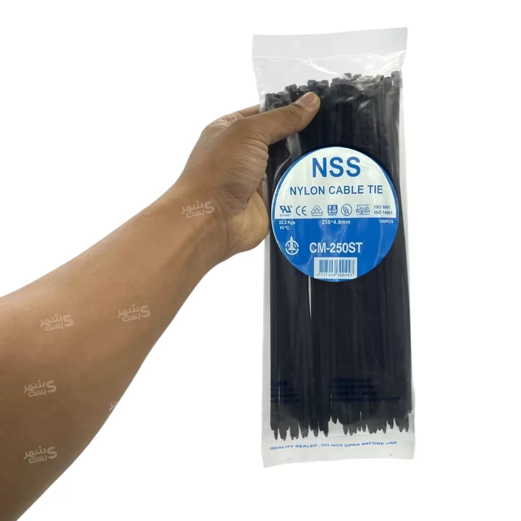 بست کمربندی پلاستیکی ان اس اس 25سانتیمتر عرض 4.8میلیمتر (NSS) — تصویر ۱۱