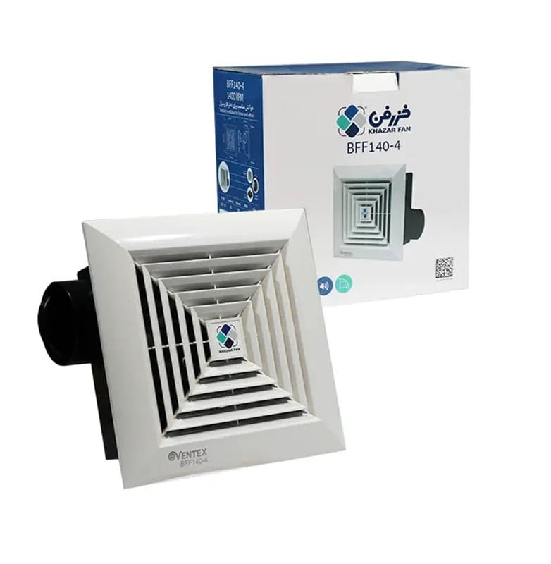 فن هواکش سانتریفیوژ فشار قوی لوله ای 10 سانت خزرفن BFF140-4 — تصویر ۳