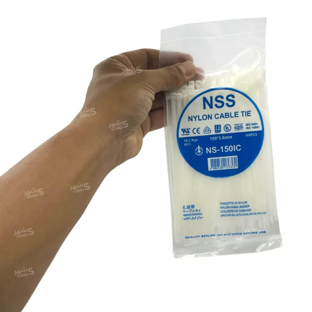 بست کمربندی پلاستیکی ان اس اس 15سانتیمتر عرض 3.6میلیمتر (NSS) — تصویر ۱۱