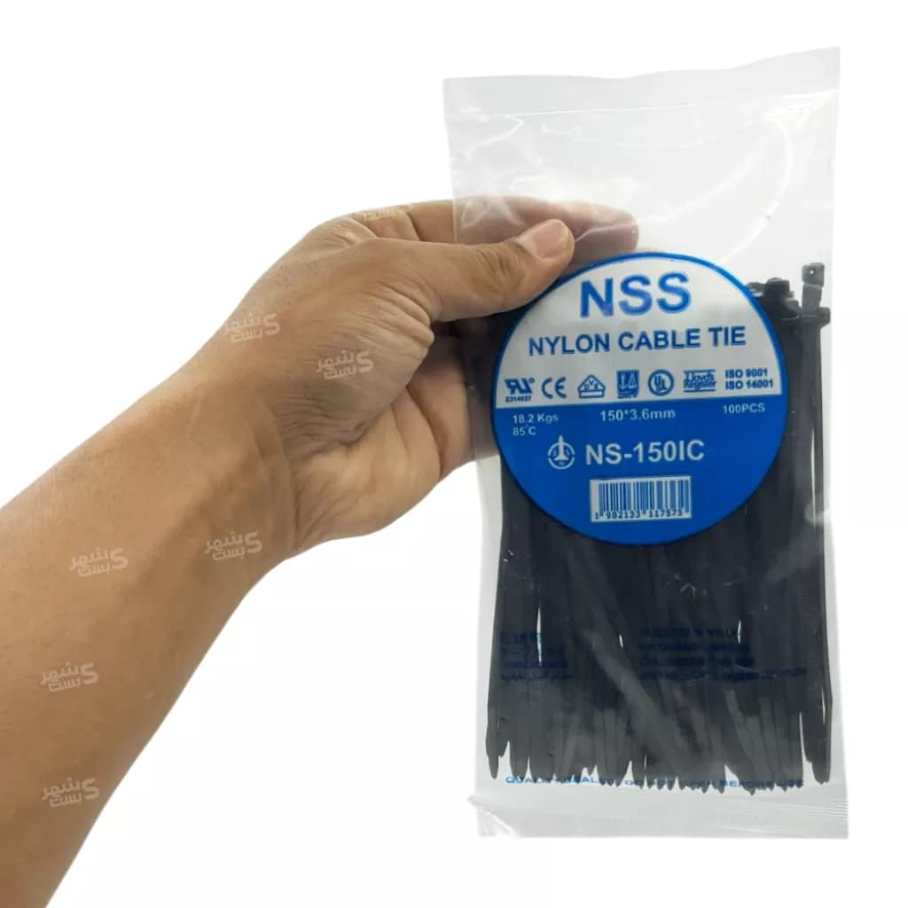 بست کمربندی پلاستیکی ان اس اس 15سانتیمتر عرض 3.6میلیمتر (NSS) — تصویر ۱۲