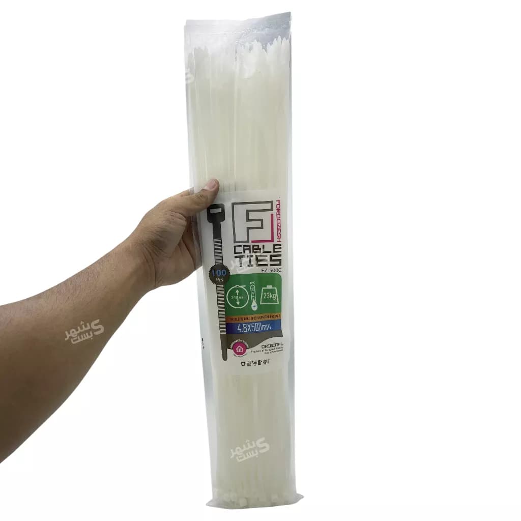 بست کمربندی پلاستیکی فروزش 50سانتیمتر عرض 4.8میلیمتر (FOROZESH) — تصویر ۱۱