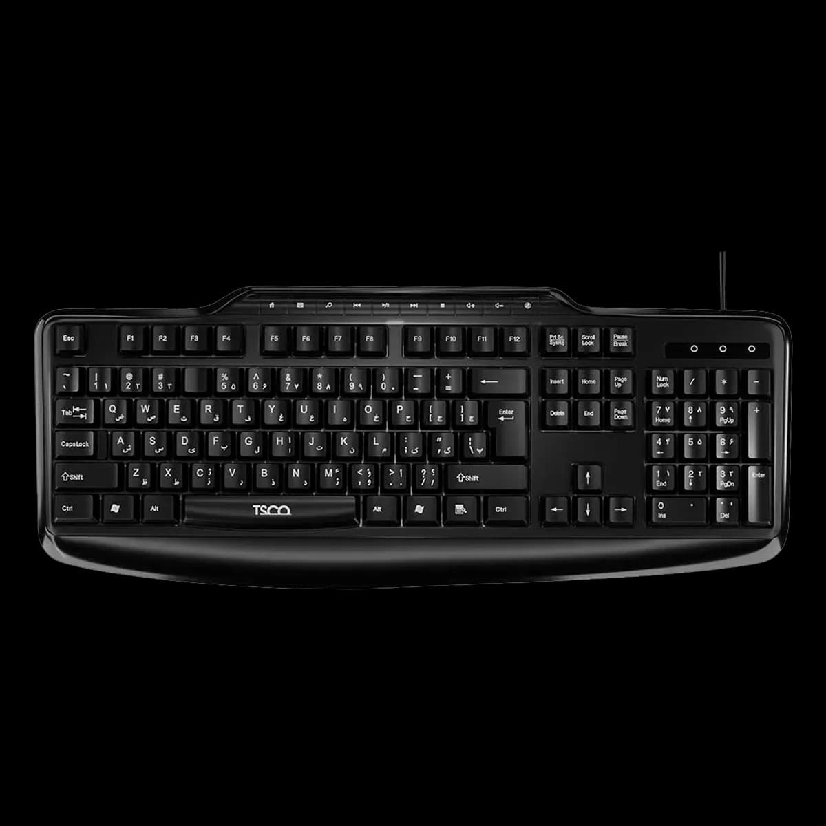 کیبورد با سیم تسکو مدل TSCO TK 8048