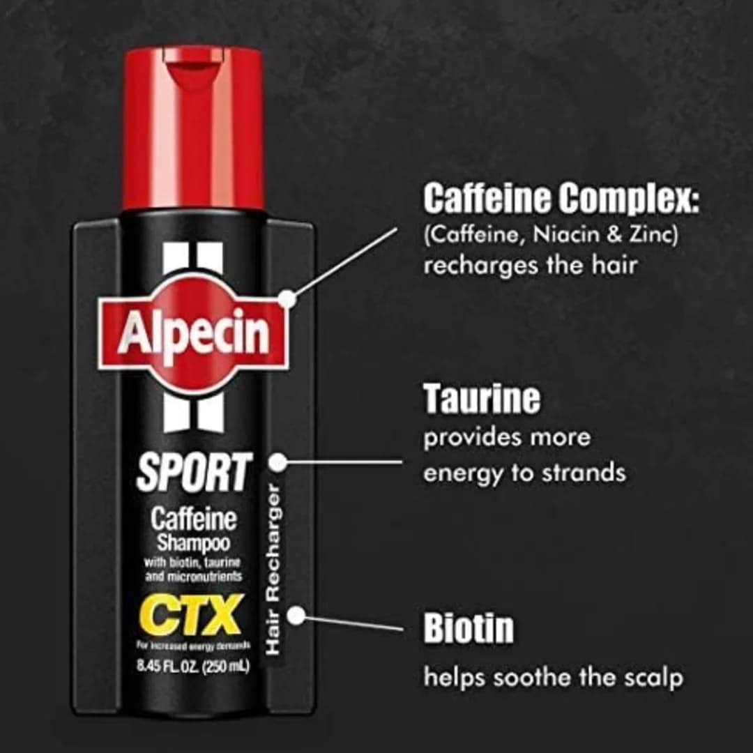 شامپو کافئین اسپرت آلپسین مدل CTX — تصویر ۲
