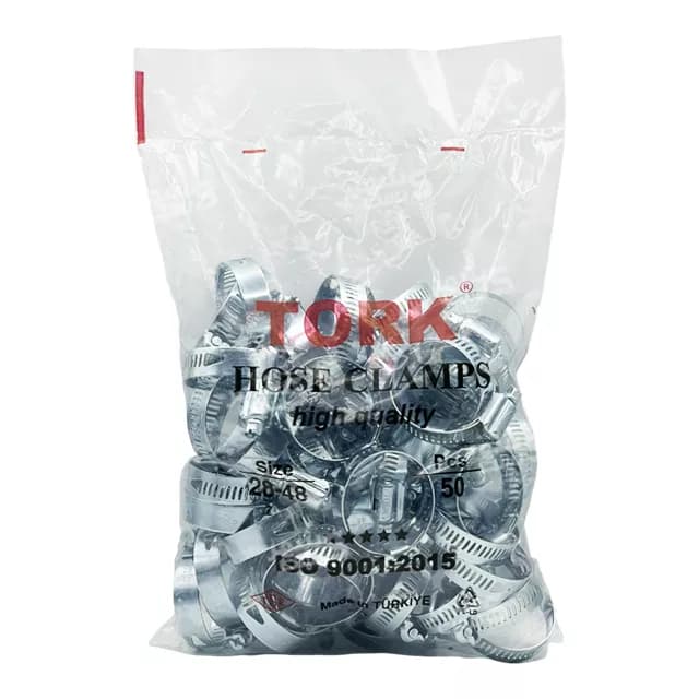 بست شلنگ فلزی سایز 28/48 میلیمتر برند ترک (TORK) — تصویر ۱۰