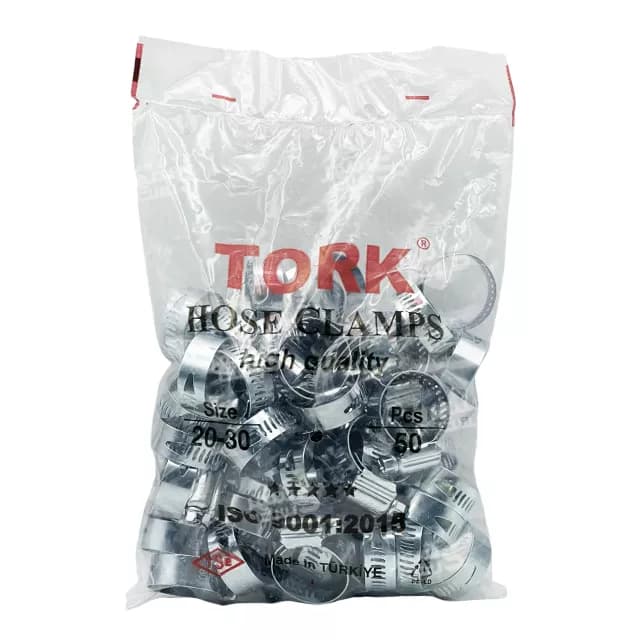 بست شلنگ فلزی سایز 20/30 میلیمتر برند ترک (TORK) — تصویر ۱۰