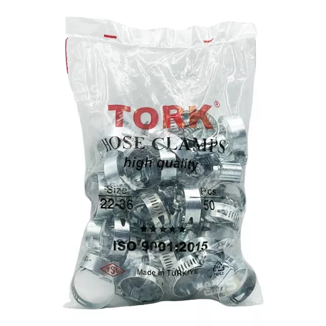 بست شلنگ فلزی سایز 22/36 میلیمتر برند ترک (TORK) — تصویر ۲