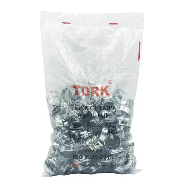 بست شلنگ فلزی سایز 16/23 میلیمتر برند ترک (TORK) — تصویر ۱۰