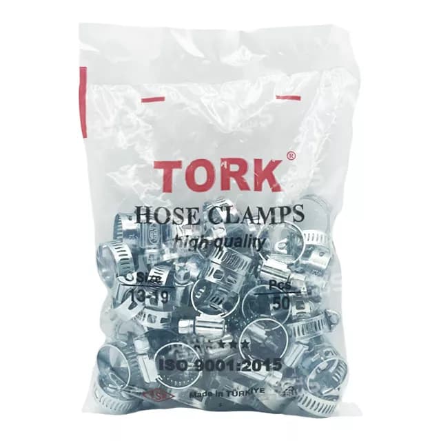 بست شلنگ فلزی سایز 13/19 میلیمتر برند ترک (TORK) — تصویر ۲
