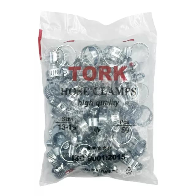 بست شلنگ فلزی سایز 13/19 میلیمتر برند ترک (TORK) — تصویر ۸