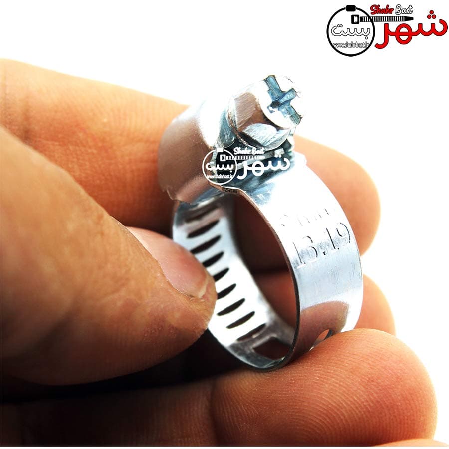 بست شلنگ فلزی سایز 13/19 میلیمتر برند اف اف (Ff) — تصویر ۴