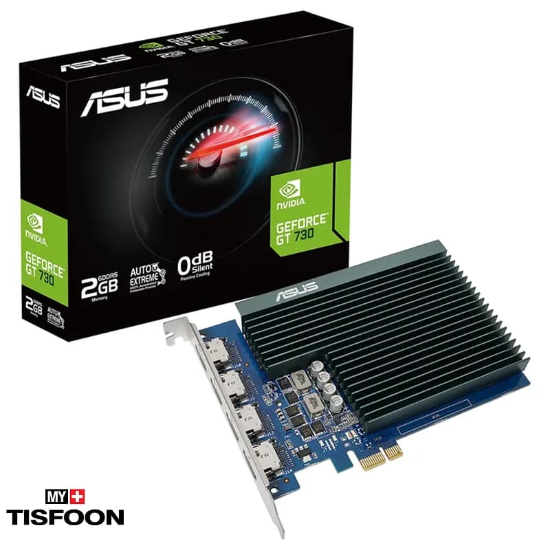 کارت گرافیک ایسوس مدل GeForce GT 730 4H SL 2GD5 با ظرفیت 2 گیگابایت
