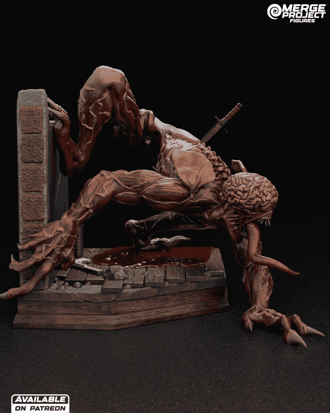 🔥 فیگور دیوراما لیکر رزیدنت اویل (Licker – Resident Evil) ابعاد ۳۰×۲۴×۲۰ سانتی‌متر | جنس PLA+ — تصویر ۱۰