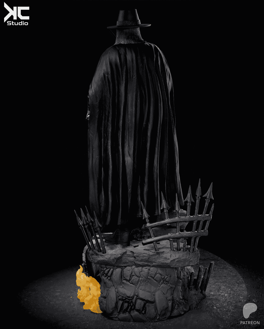 فیگور وی 40 V for Vendetta – سانتیمتر | جنس PLA+ — تصویر ۴