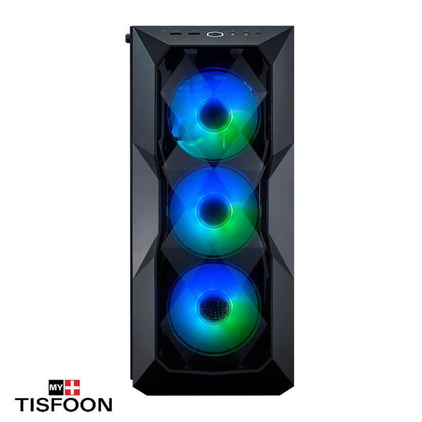 کیس کامپیوتر کولر مستر مدل CoolerMaster MasterBox TD500 CRYSTAL — تصویر ۹