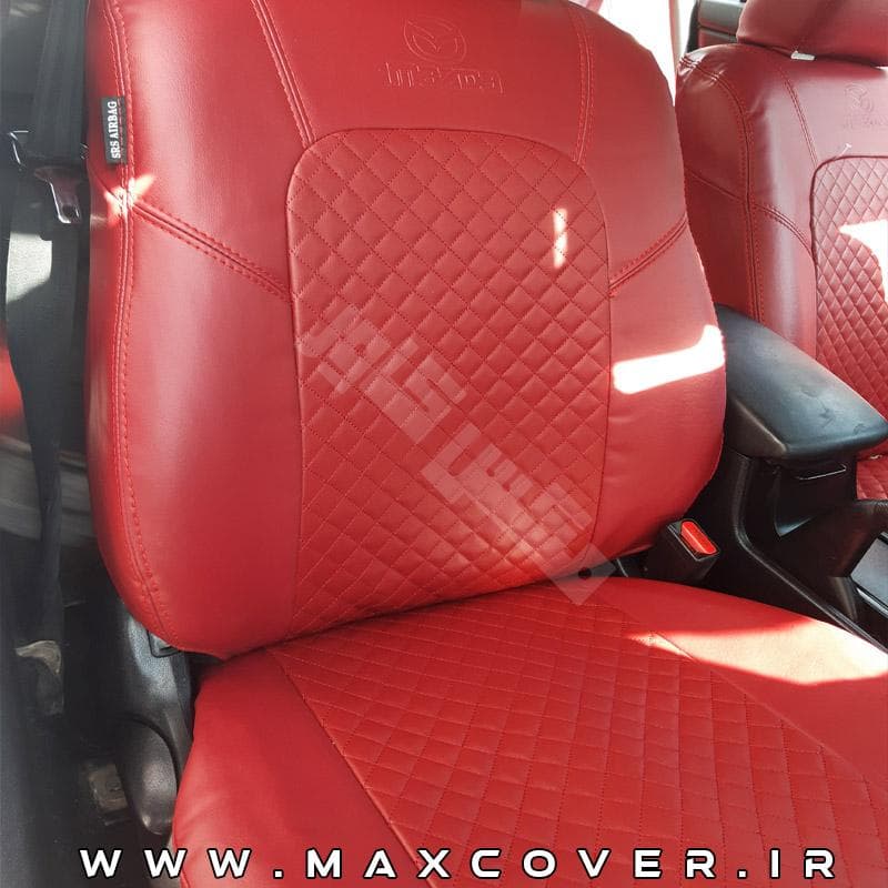 روکش صندلی مزدا 3 Mazda چرم زرشکی — تصویر ۶