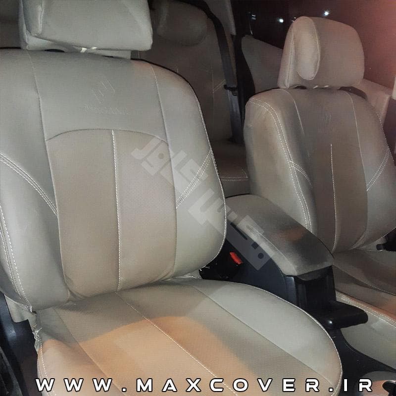 روکش صندلی رنو مگان Megane 2000 چرم کرم — تصویر ۳