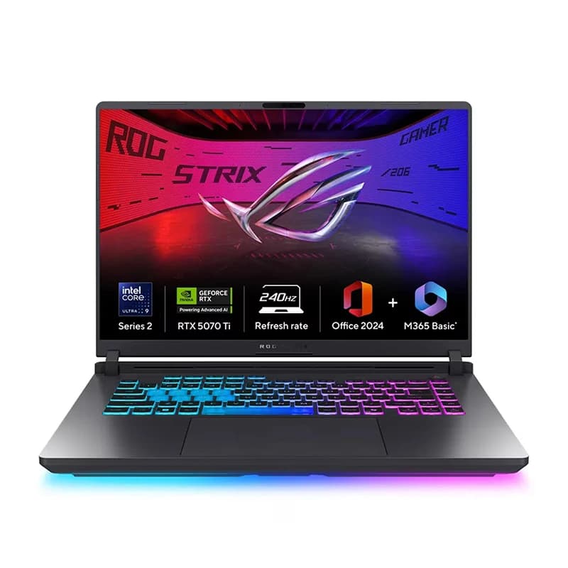 لپ تاپ گیمینگ ایسوس 16 اینچی مدل ROG Strix G16 G615LR Ultra 9 275HX 64GB 1TB RTX5070 Ti — تصویر ۸