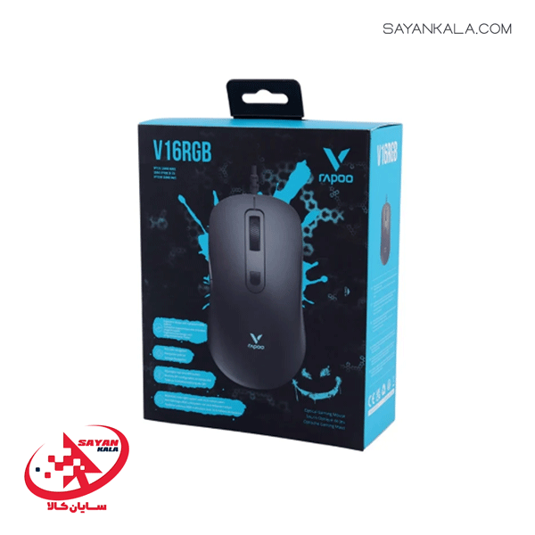 ماوس باسیم رپو مدل MOUSE OPTICAL GAMING RAPOO V16RGB